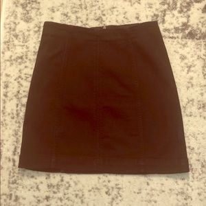 Dark denim mini-skirt